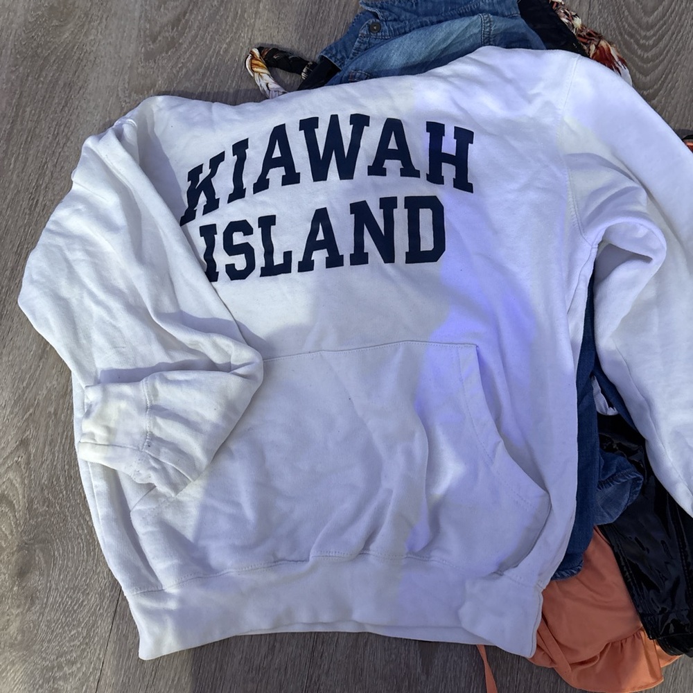 White Hoodie (thrifted)
